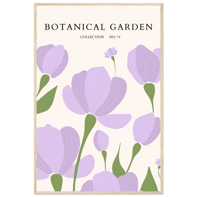 Botanical Garden Elegant Lavender Bloom Art Print - Vibrantwalls