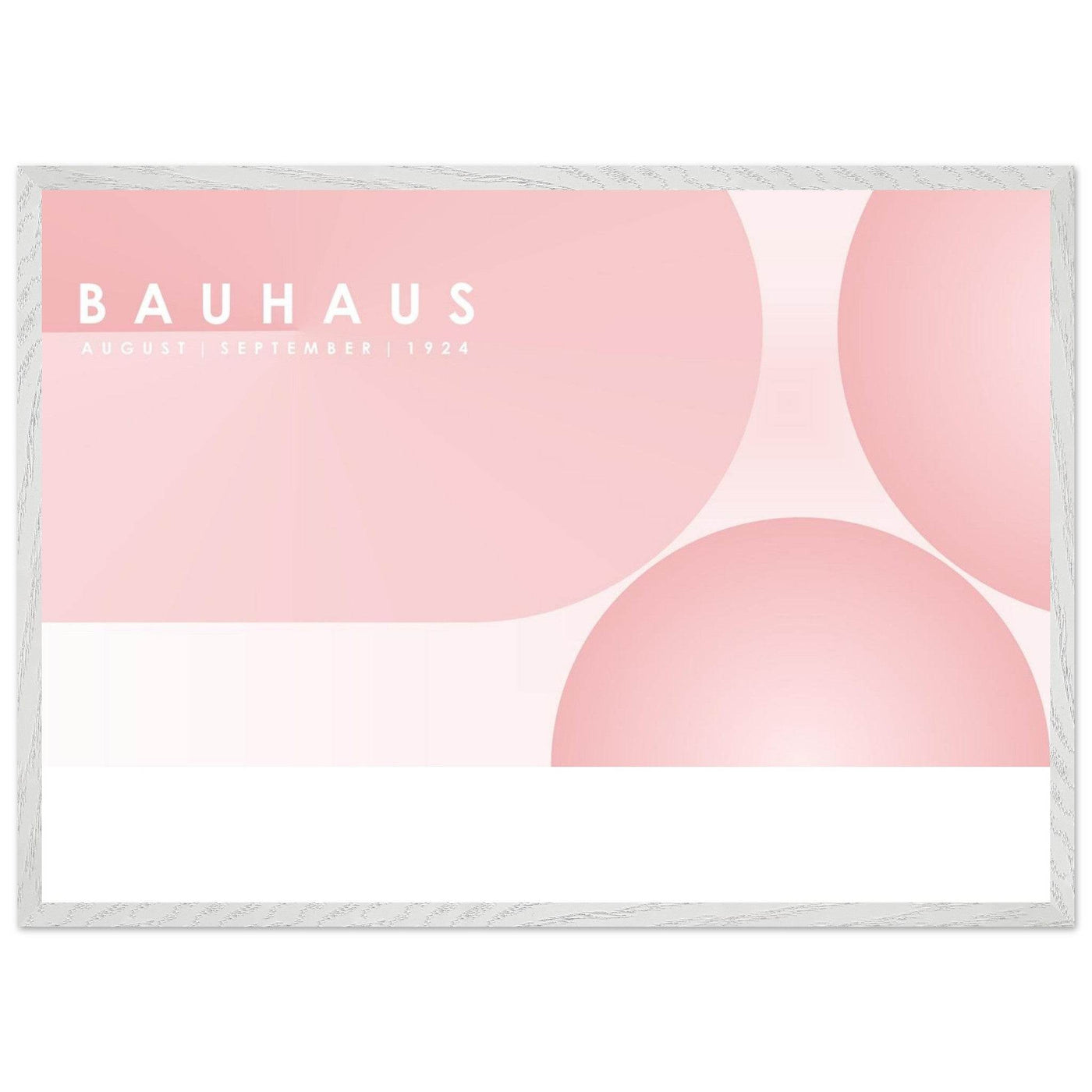Bauhaus-Style Soft Pink Geometric - Vibrantwalls