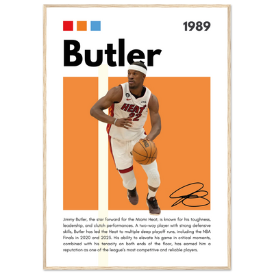 Jimmy Butler Heat Culture Miami Framed Poster 70x100 cm 28x40″ Wood frame Vibrantwalls