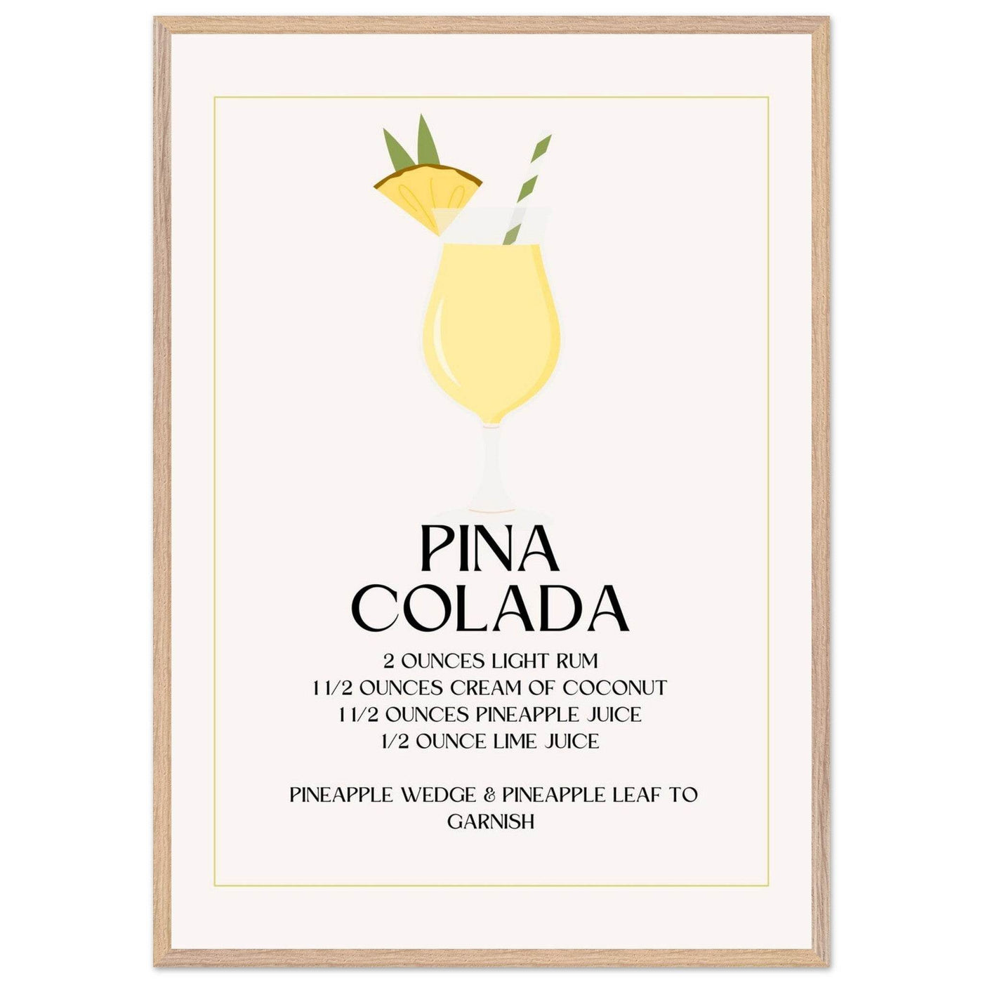 Pina Colada Cocktail Recipe - Vibrantwalls