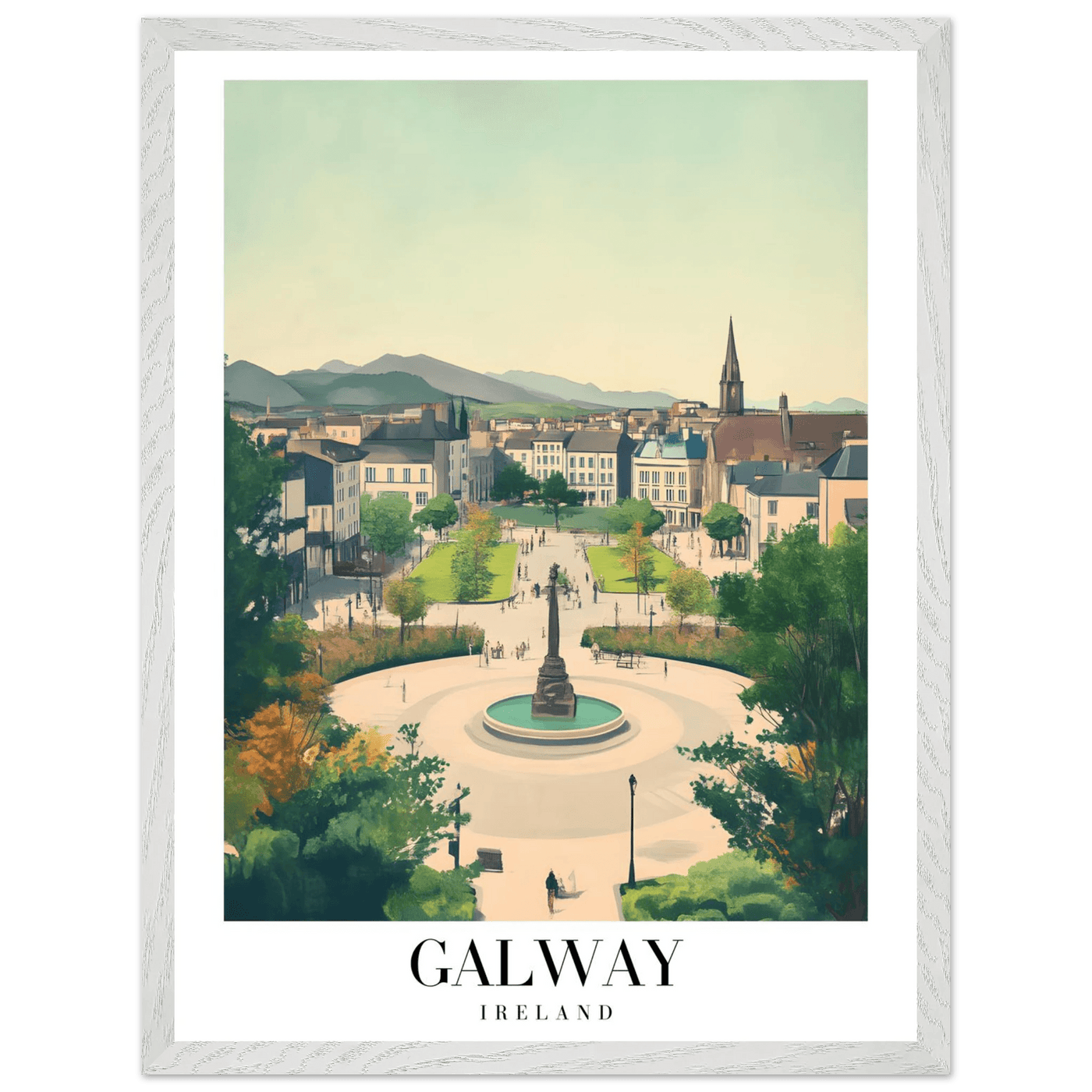 Galway Ireland Framed Poster – Vintage Travel Wall Art with Rustic Charm & Your Choice of Frame - Vibrantwalls