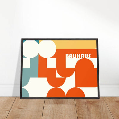 Bauhaus-Style Abstract Geometric Art - Vibrantwalls