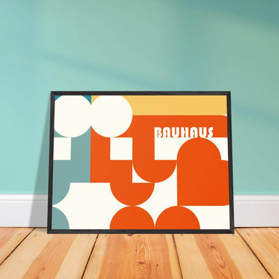 Bauhaus-Style Abstract Geometric Art - Vibrantwalls
