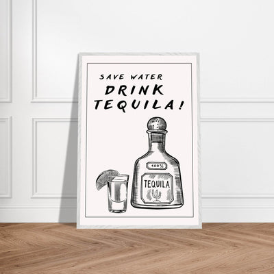 Save Water Drink Tequila Fun Bar - Vibrantwalls