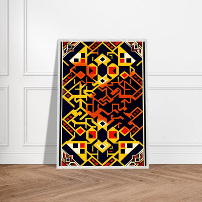 Abstract Geometric Poster for Modern Home Decor Framed Art - Vibrantwalls