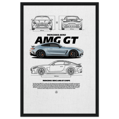 AMG GT Grand Tourer Canvas Print – Legendary Framed Art Decor - Vibrantwalls