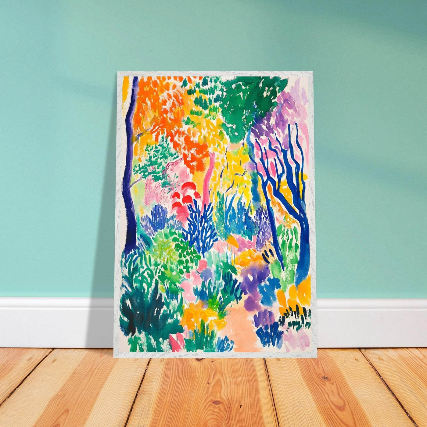 Vibrant Matisse Abstract Garden Joy - Vibrantwalls