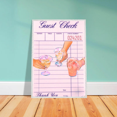 Retro Bar Tab Cocktail Recipe - Vibrantwalls