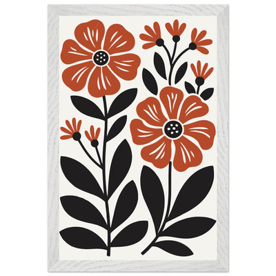 Abstract Floral Bloom Modern Botanical Art - Vibrantwalls