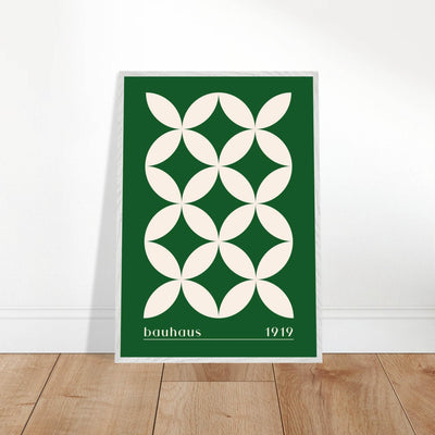 Bauhaus 1919 Green & Beige - Vibrantwalls