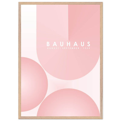 Bauhaus Soft Pink Geometric Design for Contemporary Spaces - Vibrantwalls