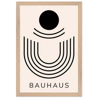 Bauhaus Black & Beige Abstract - Vibrantwalls