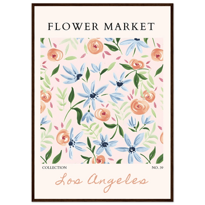 Abstract Floral Framed Poster – Pastel Blossom & Leaf Art Prints | Ready-to-Hang Wall Decor - Vibrantwalls