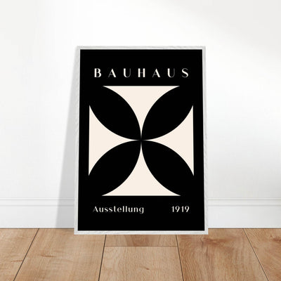 Bauhaus Ausstellung 1919 Black & Cream Minimalist - Vibrantwalls