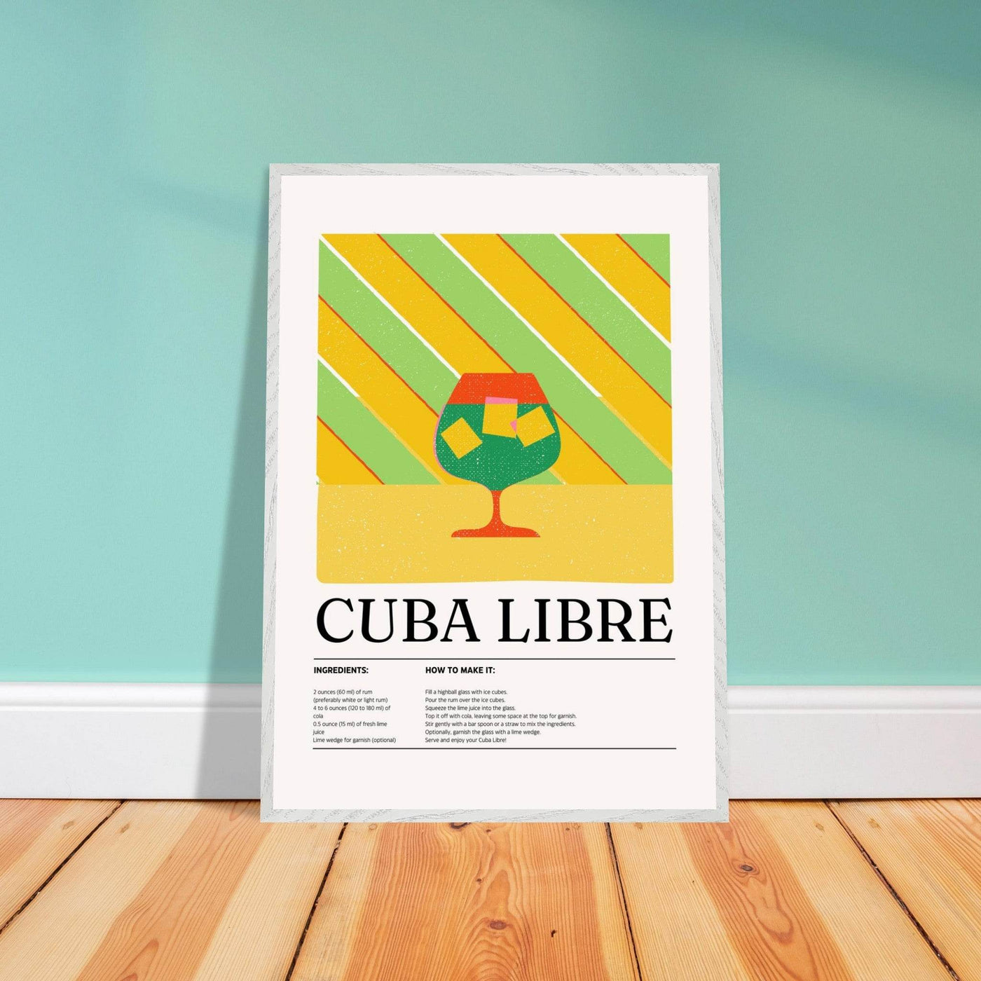 Cuba Libre Cocktail Recipe - Vibrantwalls
