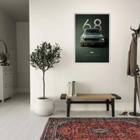 1968 Bullitt Mustang GT Muscle Car Classic Shelby Poster Wall Art - Vibrantwalls