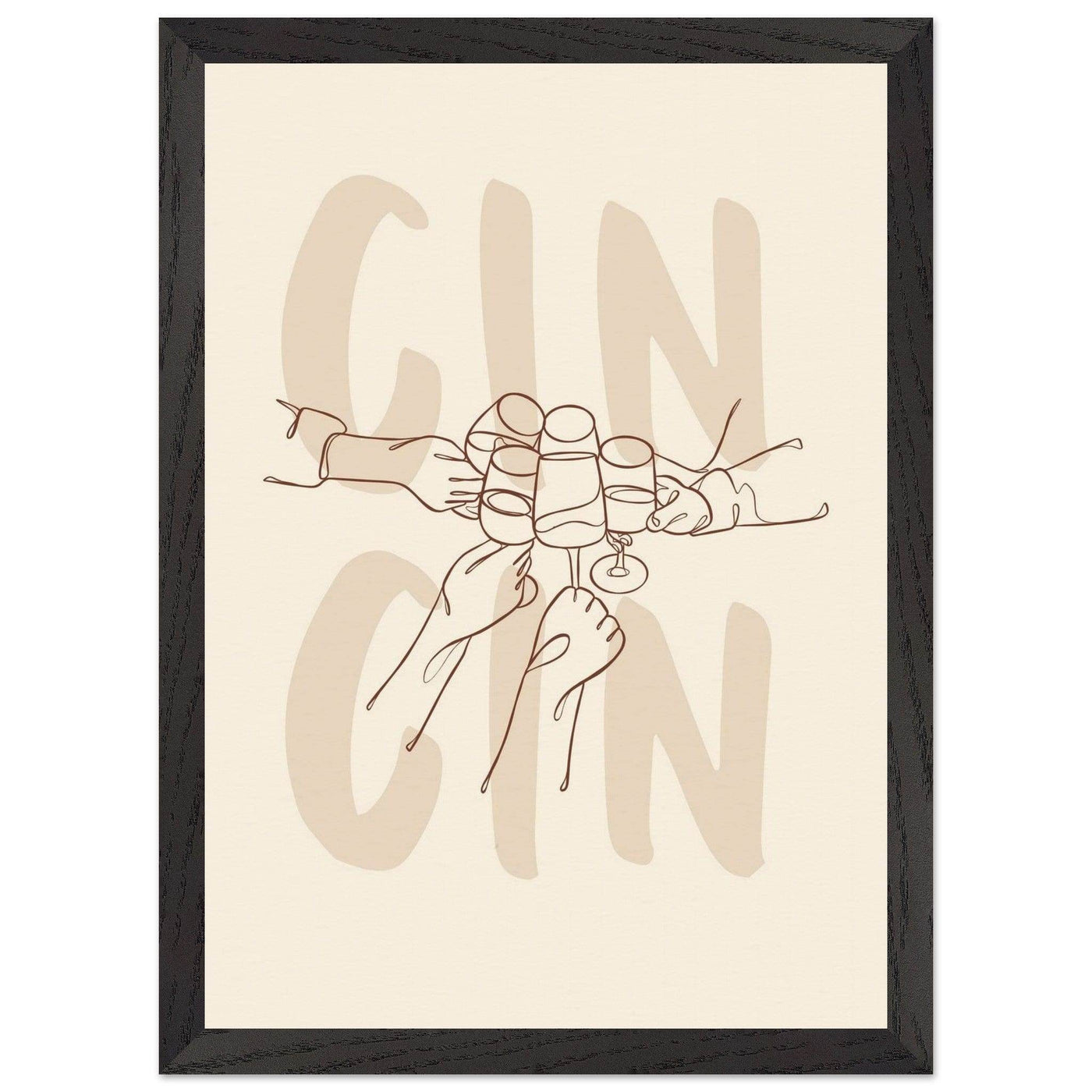 Framed Gin Quote Artwork for Gin Lovers - Perfect Decor for Home or Bar - Vibrantwalls