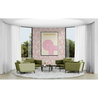 Bauhaus Pink Decor Wall Art - Vibrantwalls