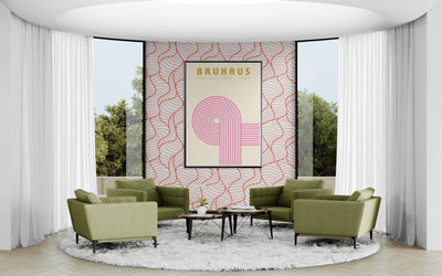 Bauhaus Pink Pop Decor for Modern Home Aesthetics - Vibrantwalls
