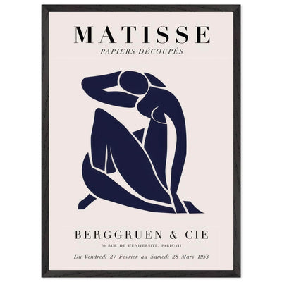 Papiers Découpés Blue Nude II Artwork - Elegant Piece for Your Space - Vibrantwalls