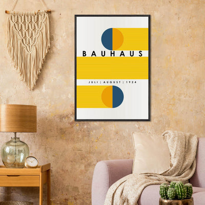 Bauhaus Blue Tunnel Geometric - Vibrantwalls