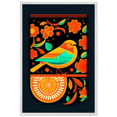 Vibrant Folk Bird Art - Vibrantwalls