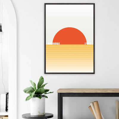 Bauhaus Sunset Abstraction - Vibrantwalls