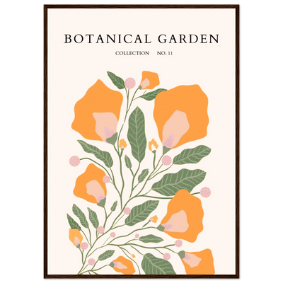 Botanical Garden Collection Framed Poster – Warm Floral Art Print | Ready-to-Hang in Various Sizes & Frame Styles - Vibrantwalls