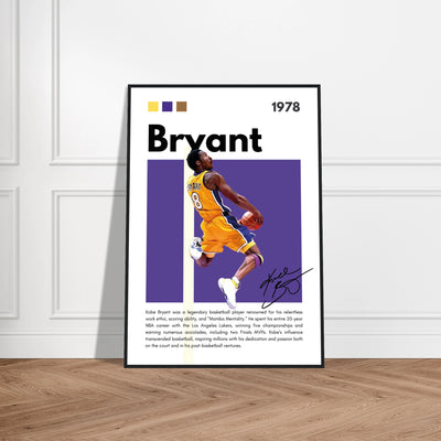 Kobe Bryant Black Mamba Lakers Vintage Poster Vibrantwalls