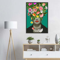 Floral Frida Artwork - Vibrant and Inspiring Home Decor - Vibrantwalls