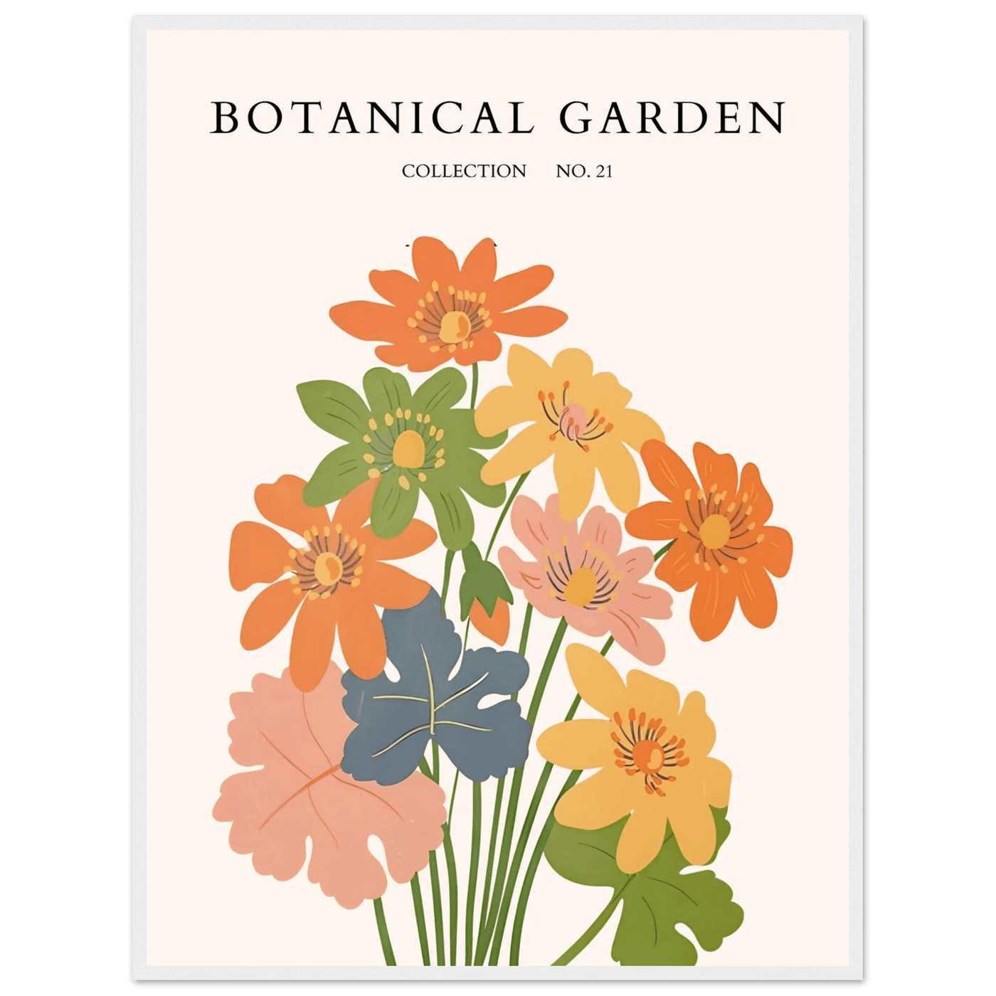 Botanical Garden Collection No. 21 Framed Poster – Vibrant Floral Art Print | Ready-to-Hang in Your Choice of Frame - Vibrantwalls
