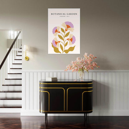 Botanical Garden Framed Poster – Whimsical Floral Art Prints in Soft Hues | Ready-to-Hang Wall Decor - Vibrantwalls