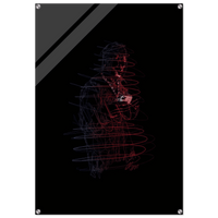 Connor McGregor 'Mystic Mac' Abstract Acrylic Print – Dynamic, Neon-Effect Wall Art in Multiple Sizes - Vibrantwalls