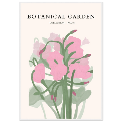 Botanical Garden Collection No. 78 Framed Poster – Blush Pink & Sage Green Floral Art Print | Ready-to-Hang - Vibrantwalls