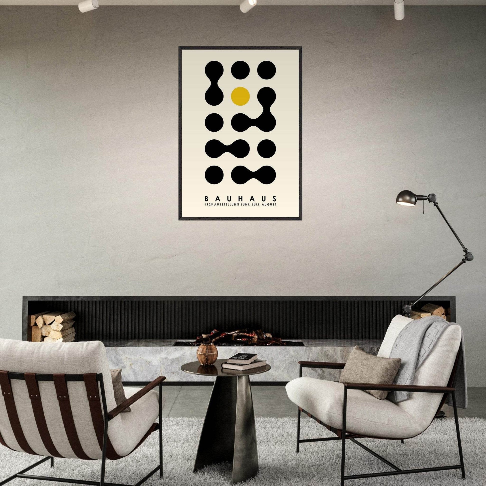 Bauhaus Geometric Shapes Modern Movement Style Design Wall Art - Vibrantwalls