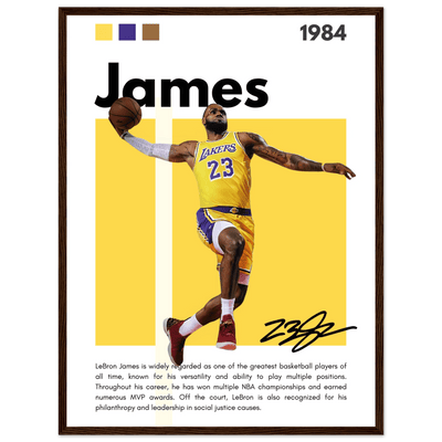 LeBron James King James Lakers Art Print - Vibrantwalls
