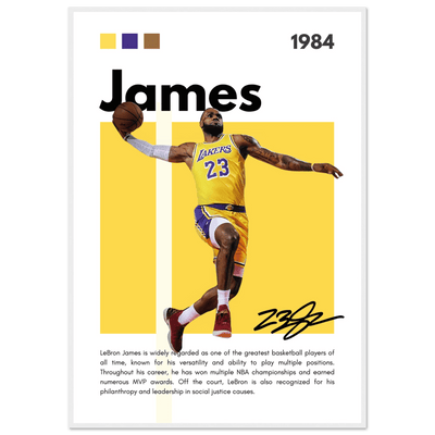 LeBron James King James Lakers Art Print - Vibrantwalls