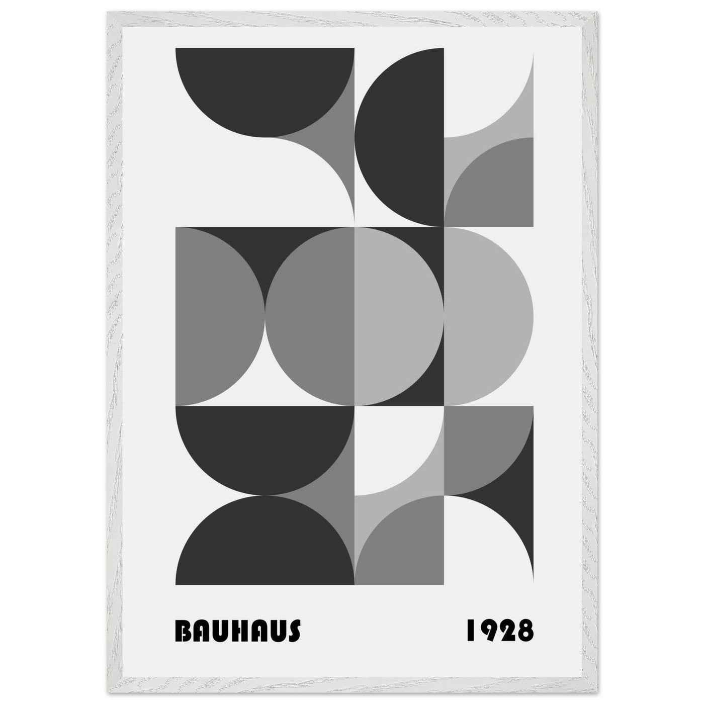 Bauhaus 1928 - Geometric Monochrome - Vibrantwalls