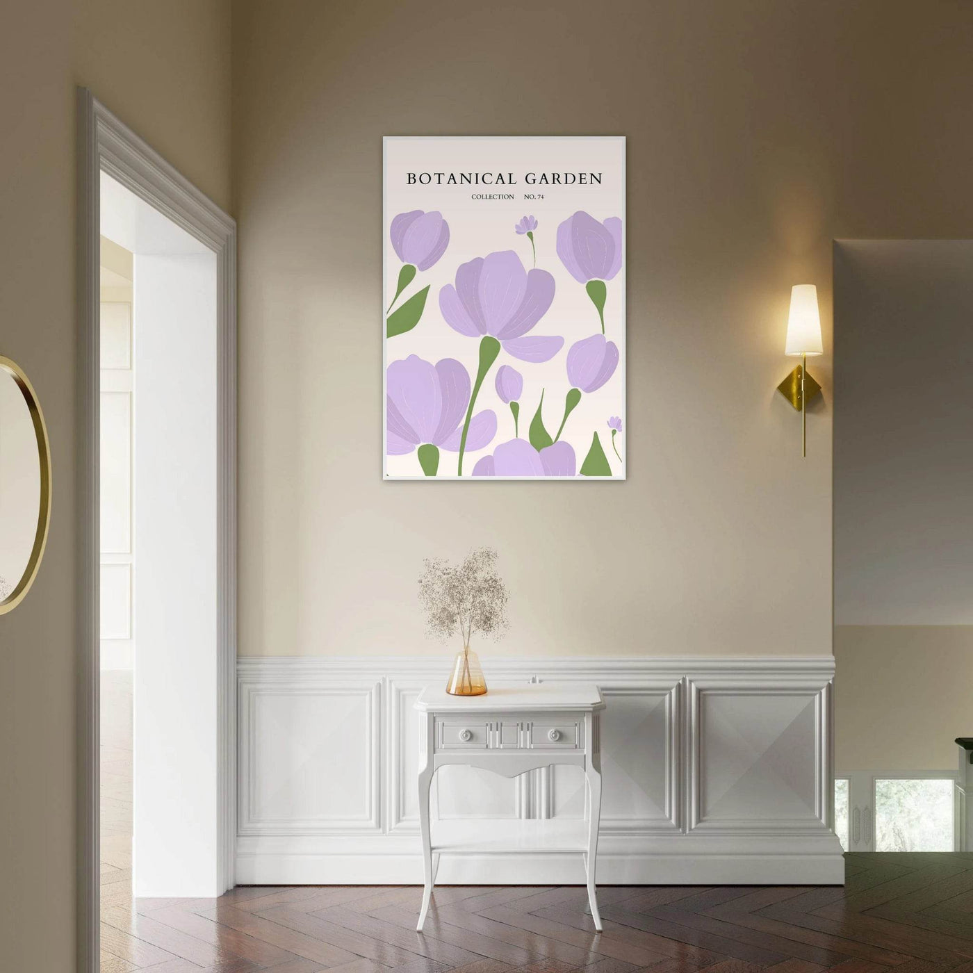 Botanical Garden Elegant Lavender Bloom Art Print - Vibrantwalls