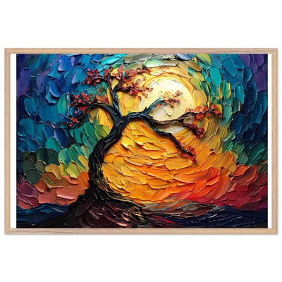 Impasto Tree of Life Poster - Vibrantwalls