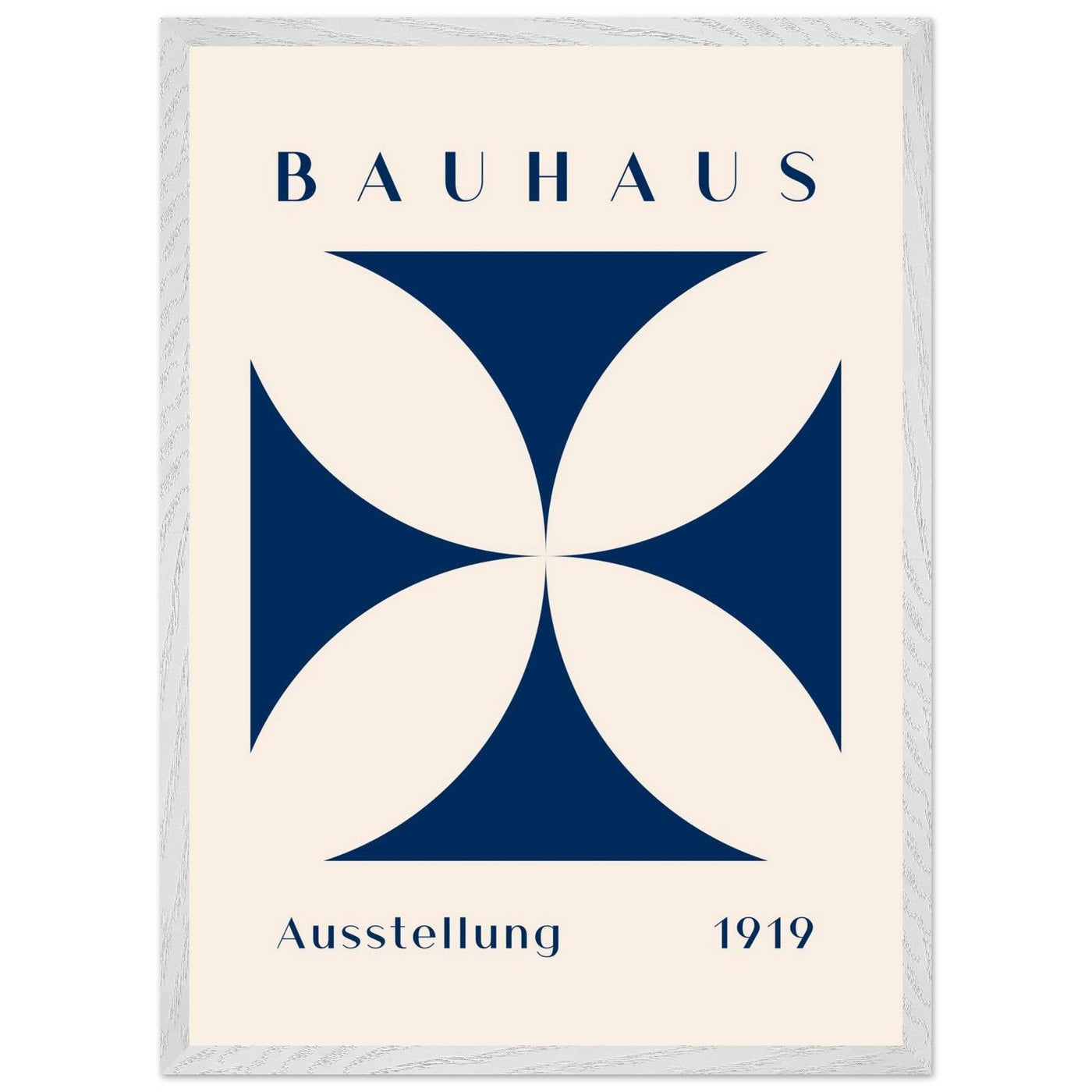 Bauhaus Exhibition 1919 - Navy Cream - Vibrantwalls