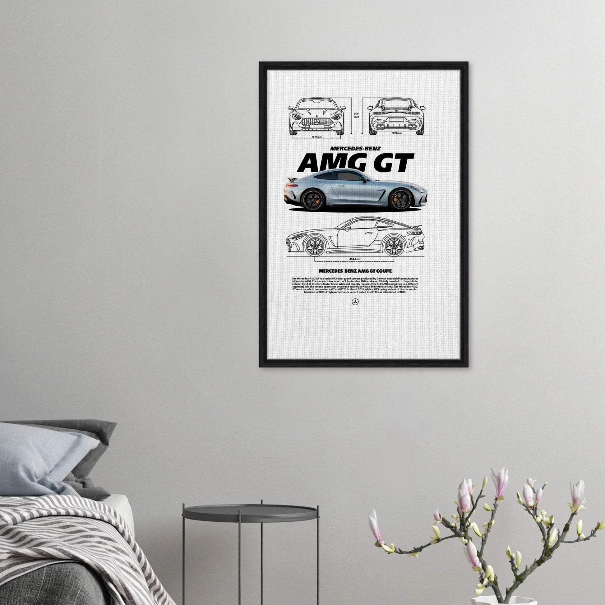 AMG GT Grand Tourer Canvas Print – Legendary Framed Art Decor - Vibrantwalls