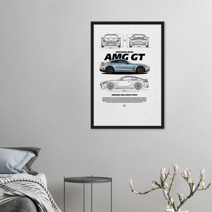 AMG GT Grand Tourer Canvas Print – Legendary Framed Art Decor - Vibrantwalls