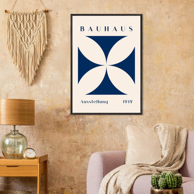 Bauhaus Exhibition 1919 - Navy Cream - Vibrantwalls