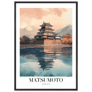 Matsumoto Japan Framed Poster – Serene Travel Wall Art with Wooden Frame - Vibrantwalls