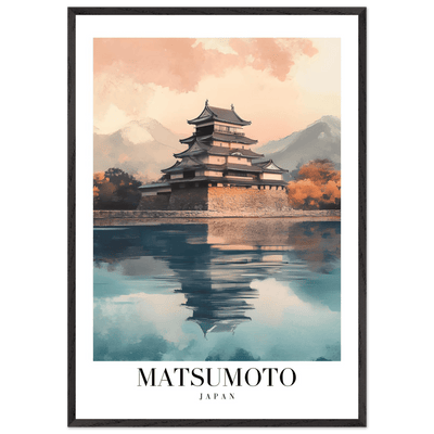 Matsumoto Japan Framed Poster – Serene Travel Wall Art with Wooden Frame - Vibrantwalls