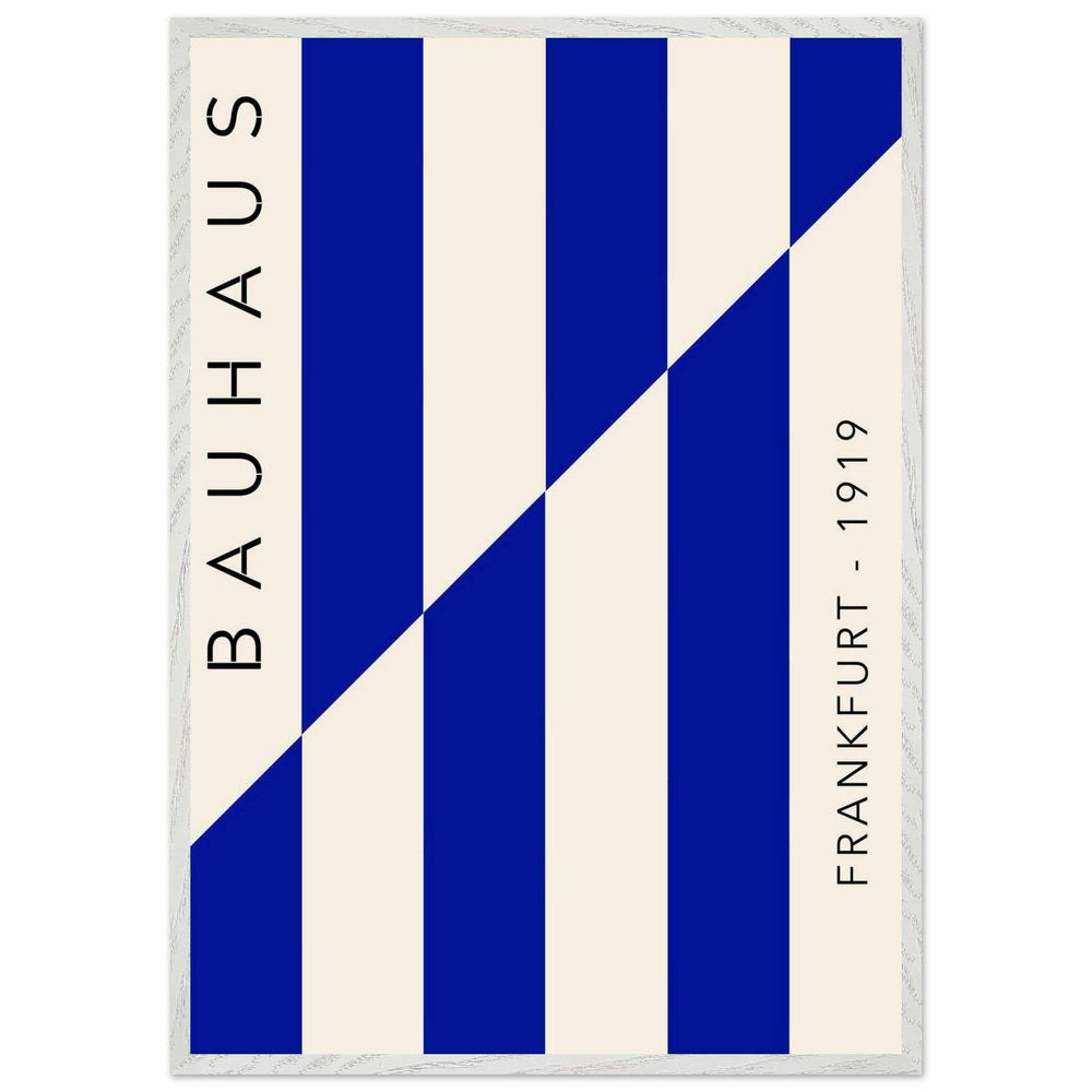Bauhaus Ausstellung 1923 Blue Cream Wall Art - Vibrantwalls