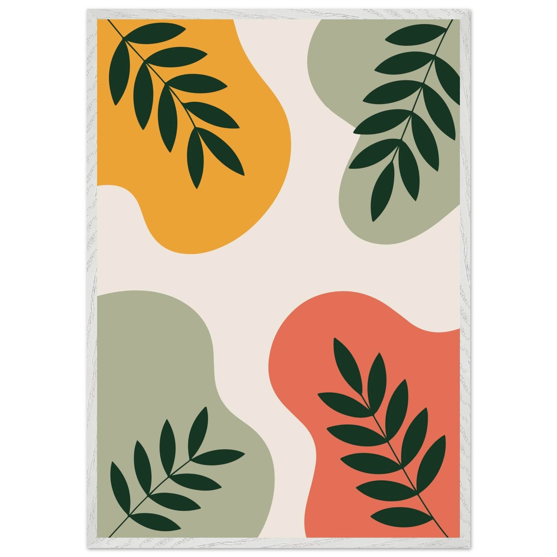 Botanical Nature Inspired Abstract Wall Art - Vibrantwalls