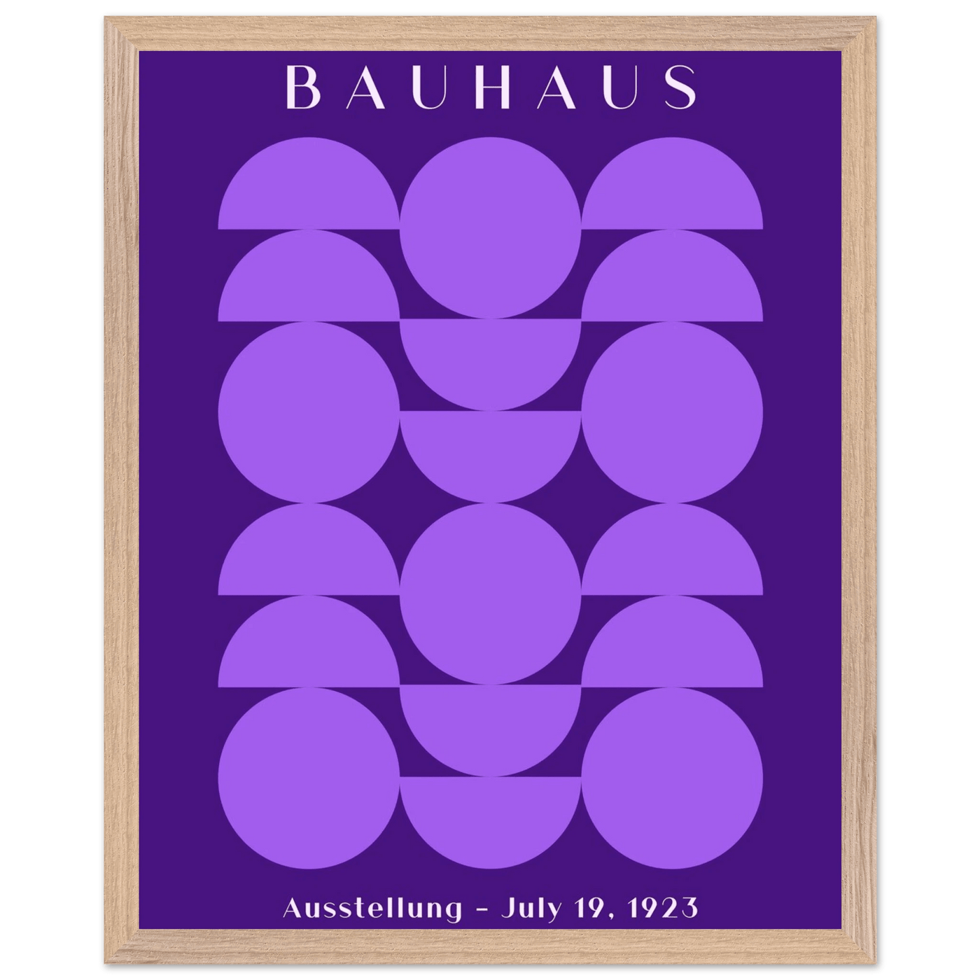 Bauhau 1923 Purple Geometric - Vibrantwalls