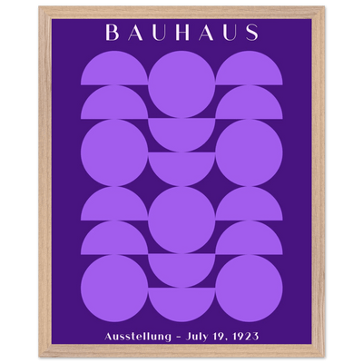 Bauhau 1923 Purple Geometric - Vibrantwalls